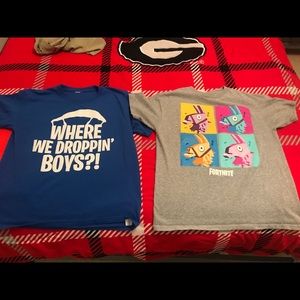 Fortnite boys T-shirts only worn 2 times
